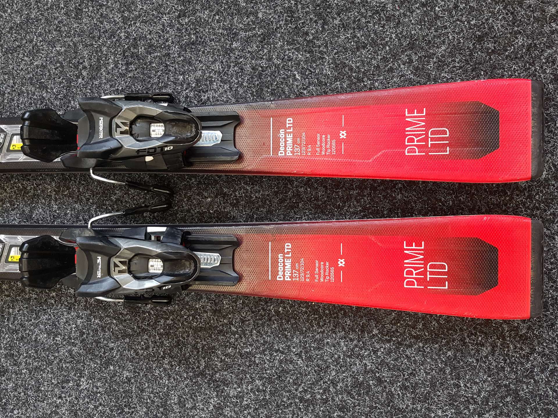 Použité lyže VOLKL Deacon prime LTD + viazanie Marker FDT 10