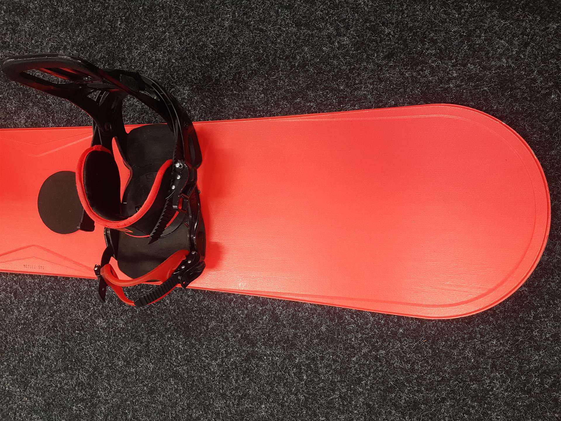 Snowboard NIDUS rosso usato + attacchi Salomon taglia L