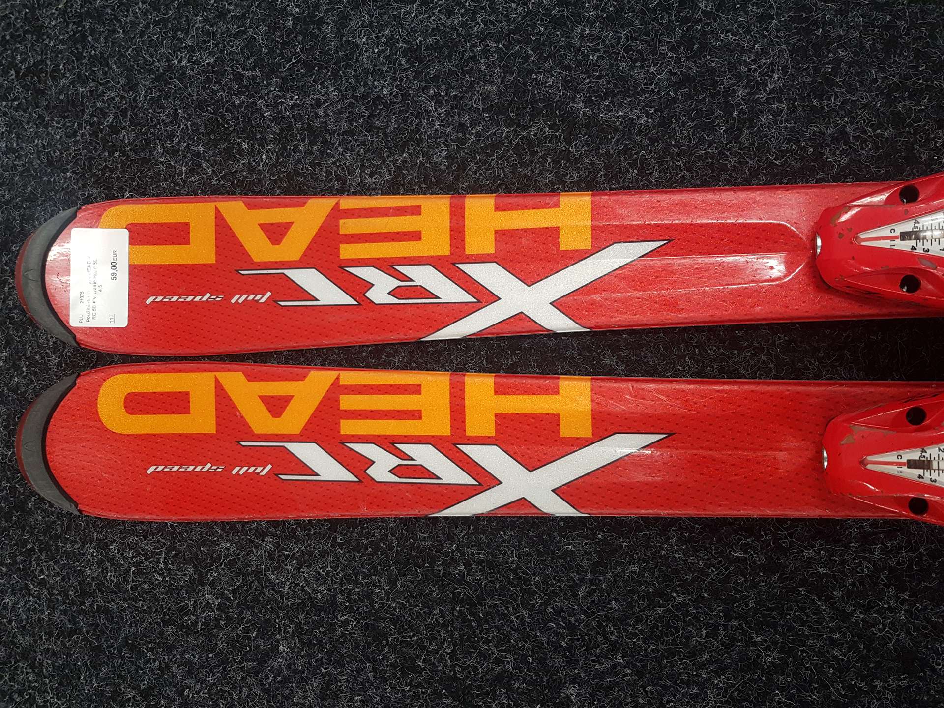 Gebrauchte Kinderski HEAD X RC 50 + Bindungen Head SL 4.5