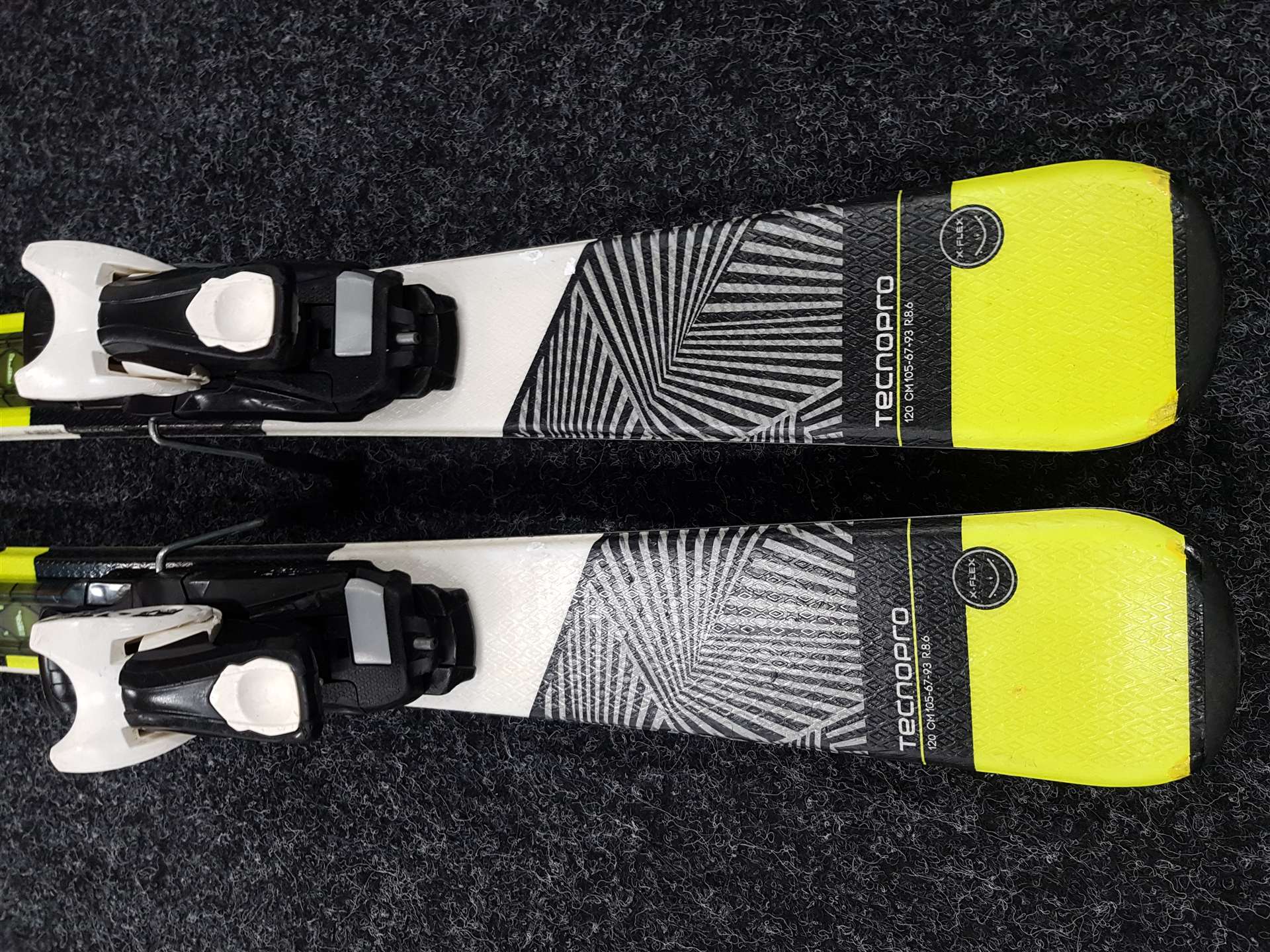 Gebrauchte Kinderski TECNOPRO Team 66 + Bindungen Tecnopro TC 4.5