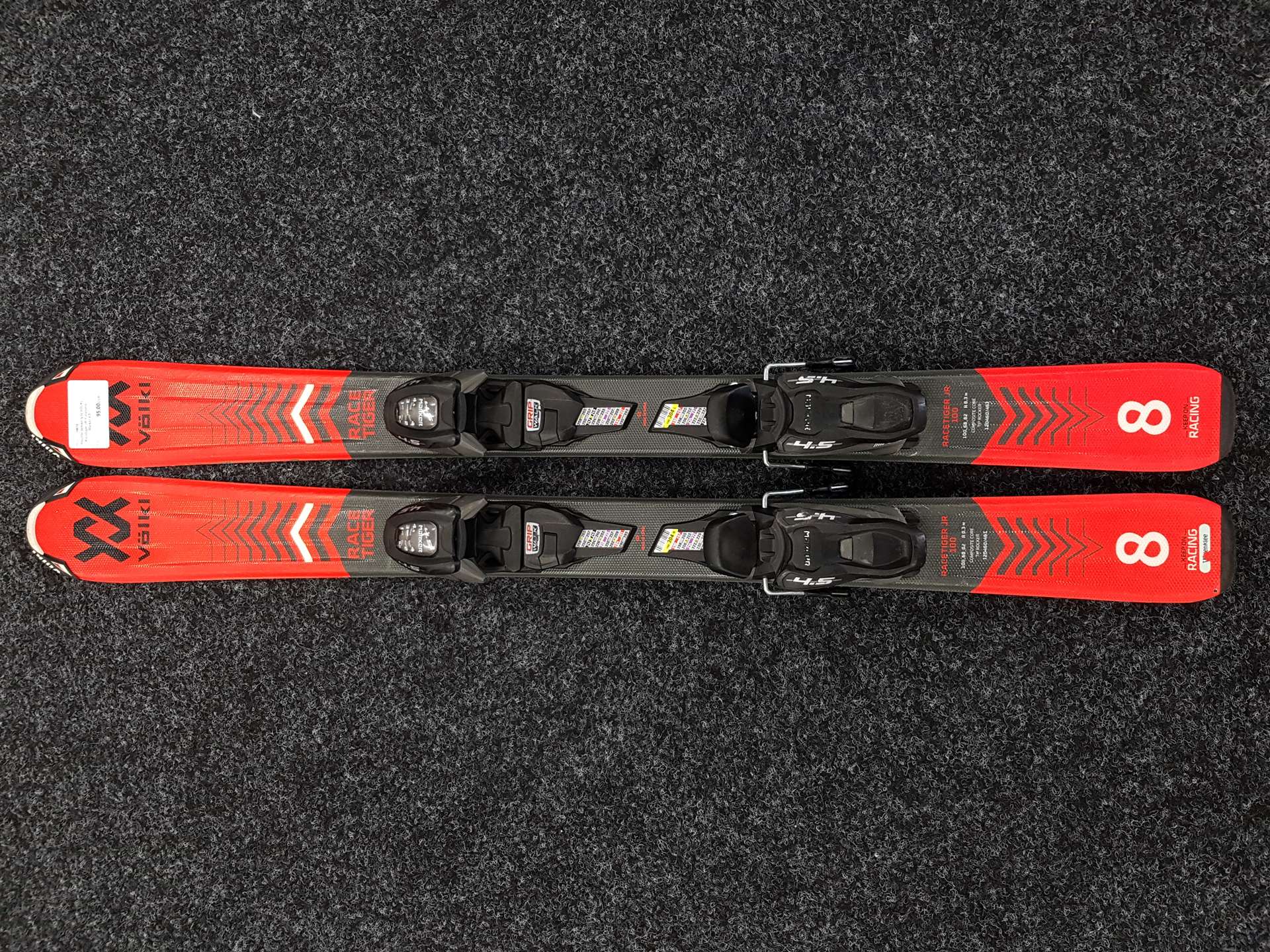 Használt gyermek síléc VOLKL Racetiger JR + kötés Marker 4.5