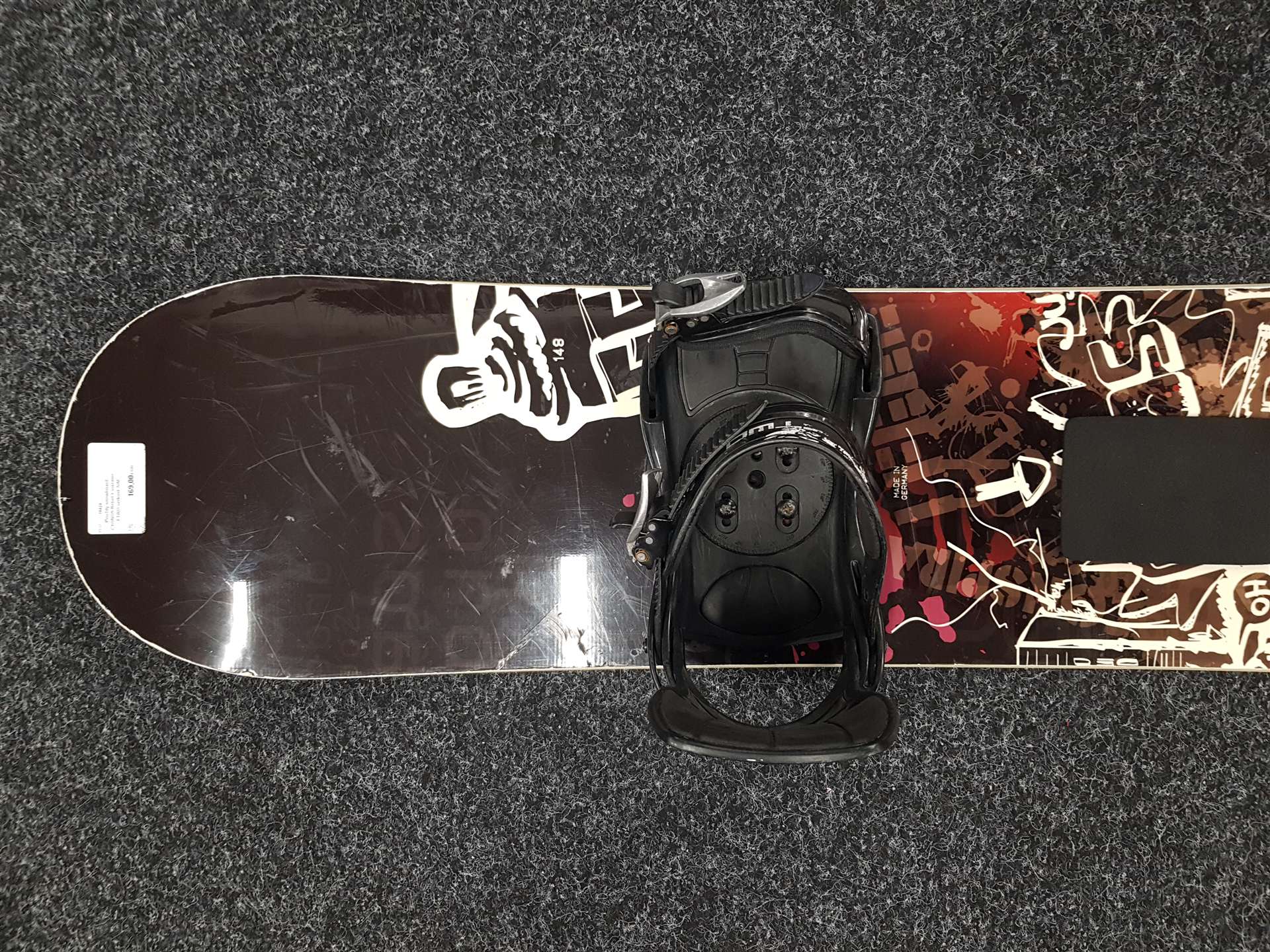 Használt CYGNUS Rebel snowboard + elsőkerék-meghajtású kötés S/M méret