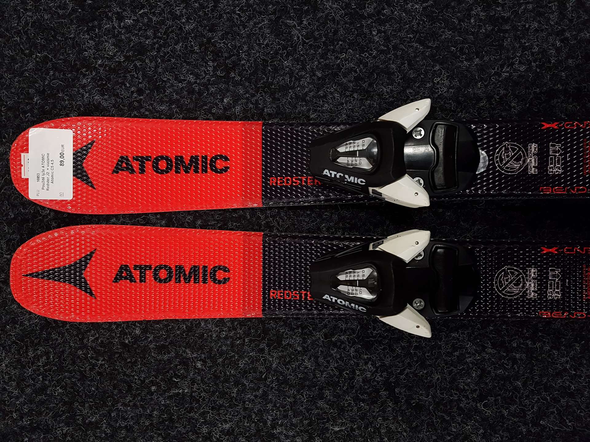 Použité lyže ATOMIC Redster J2  + viazanie Atomic C5 4,5
