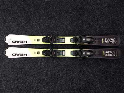 Rabljene dječje skije HEAD Supershape Team + vezovi Tyrolia JRS 4.5 CA