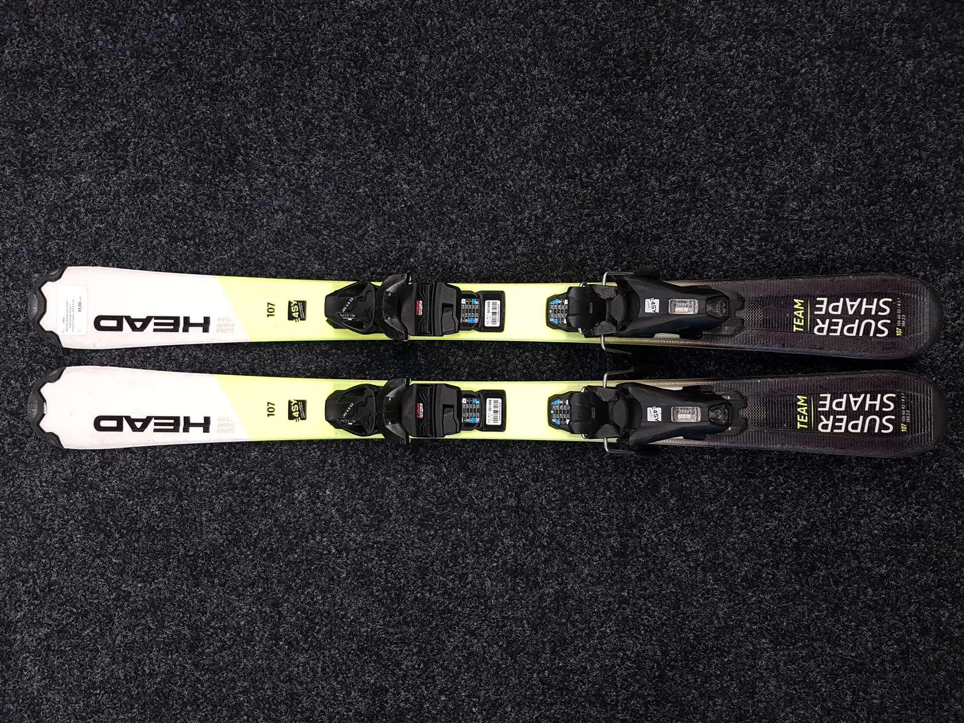 Używane narty dziecięce HEAD Supershape Team + wiązania Tyrolia JRS 4.5 CA