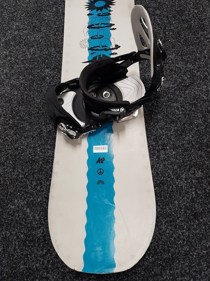 Gebrauchtes K2 Dreamsicle Snowboard + Firefly Bindungen Größe M