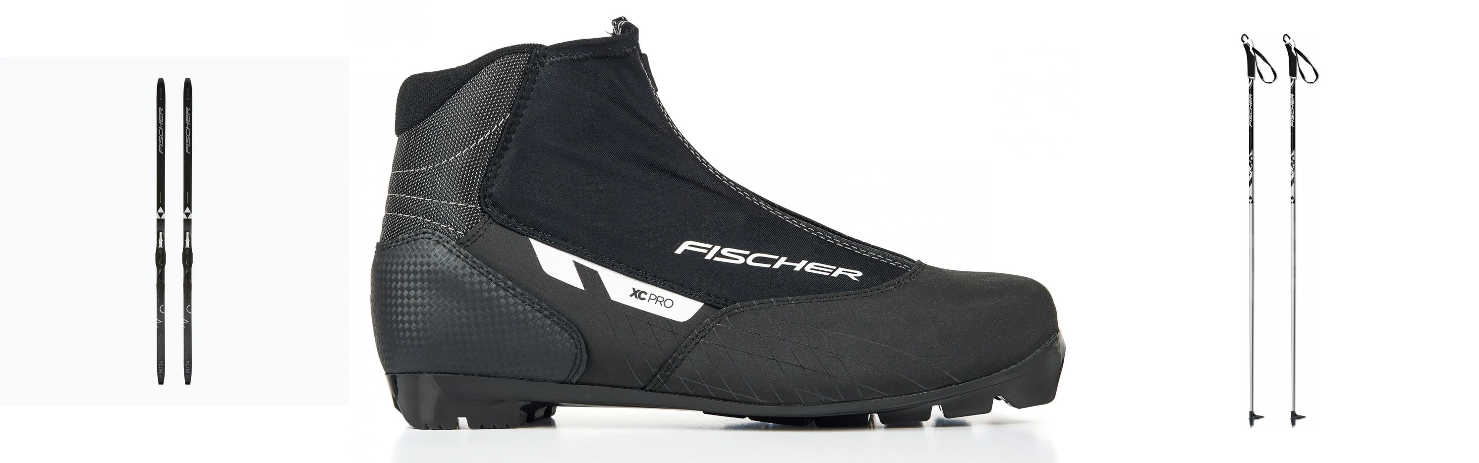 Skis de fond Fischer APOLLO EF CROWN + fixations + chaussures + bâtons