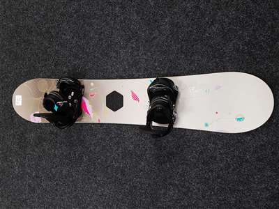 Snowboard BURTON Lux d'occasion + fixations Burton, taille S/M