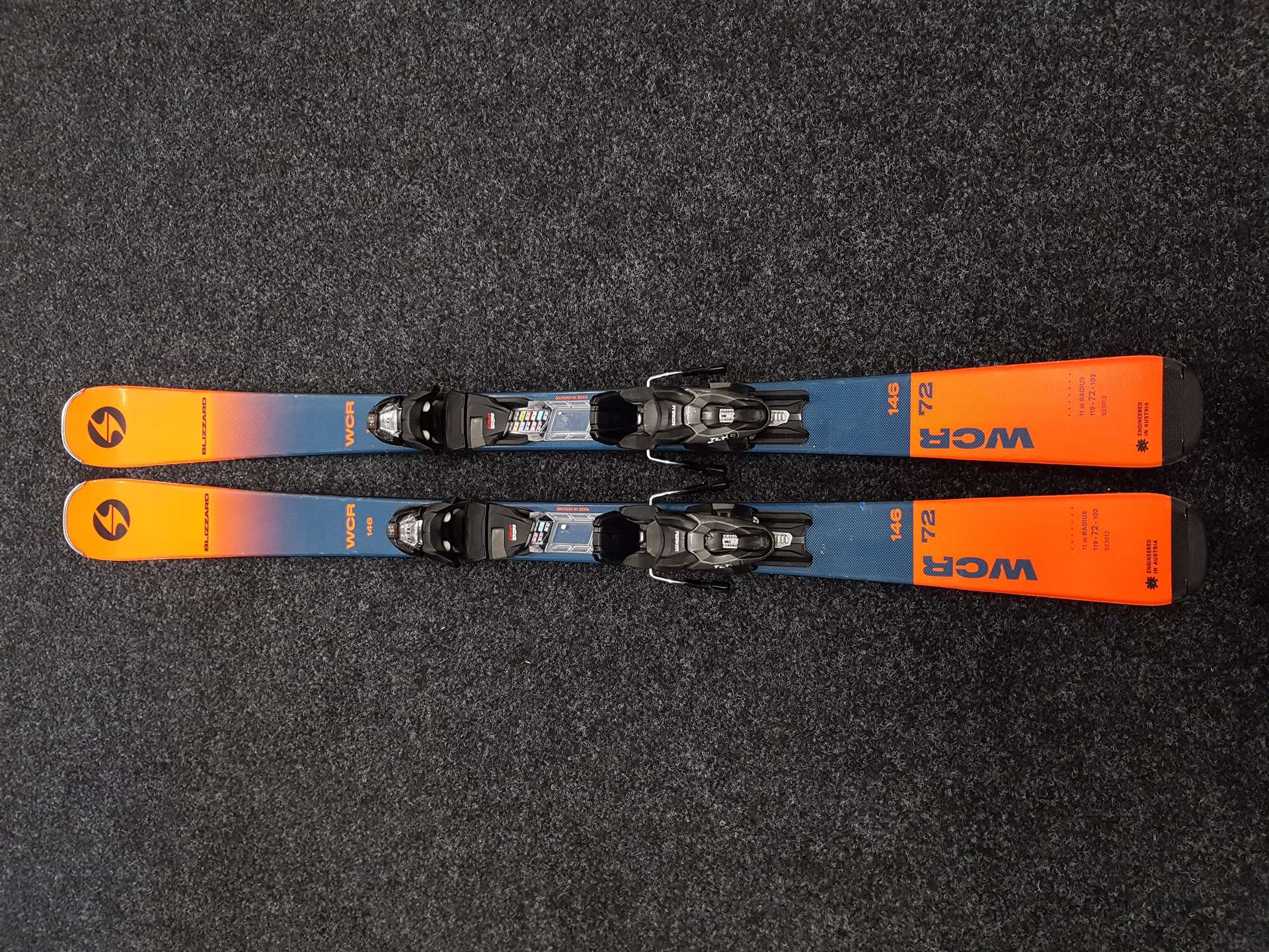 Použité lyže BLIZZARD WCR 72 + vázání Marker TLT 10
