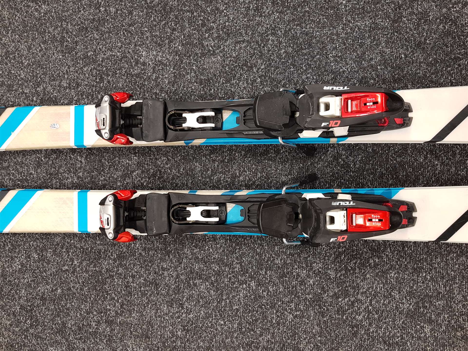 Gebrauchte Alpinski VOLKL QANIK + MARKER F10 TOUR + Gebrauchte Riemen