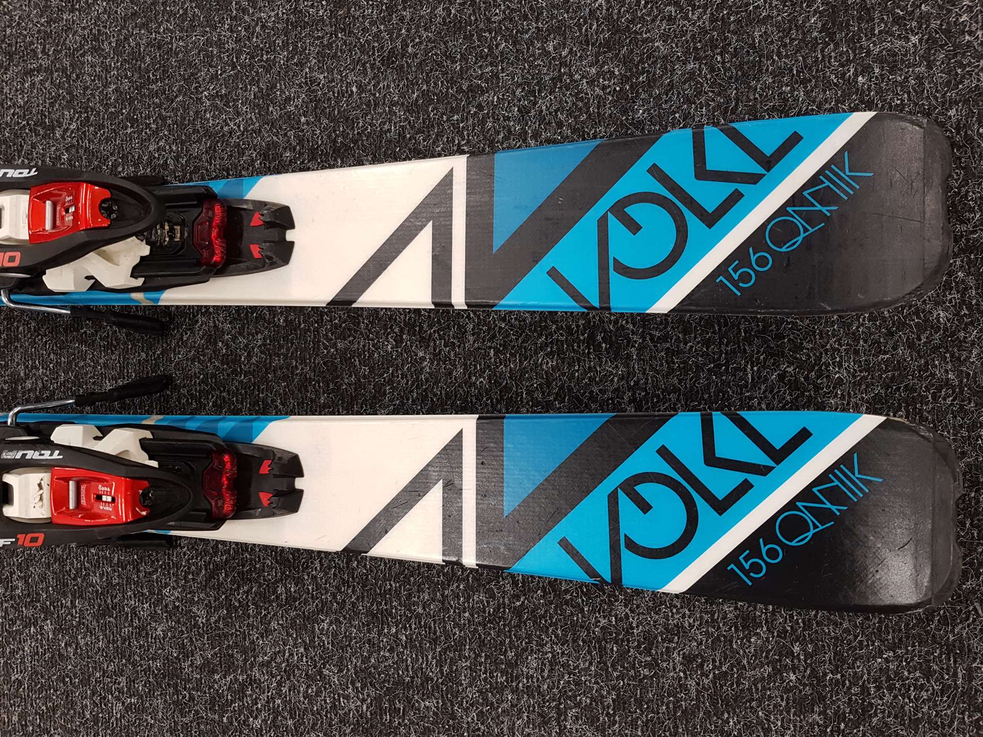 Gebrauchte Alpinski VOLKL QANIK + MARKER F10 TOUR + Gebrauchte Riemen