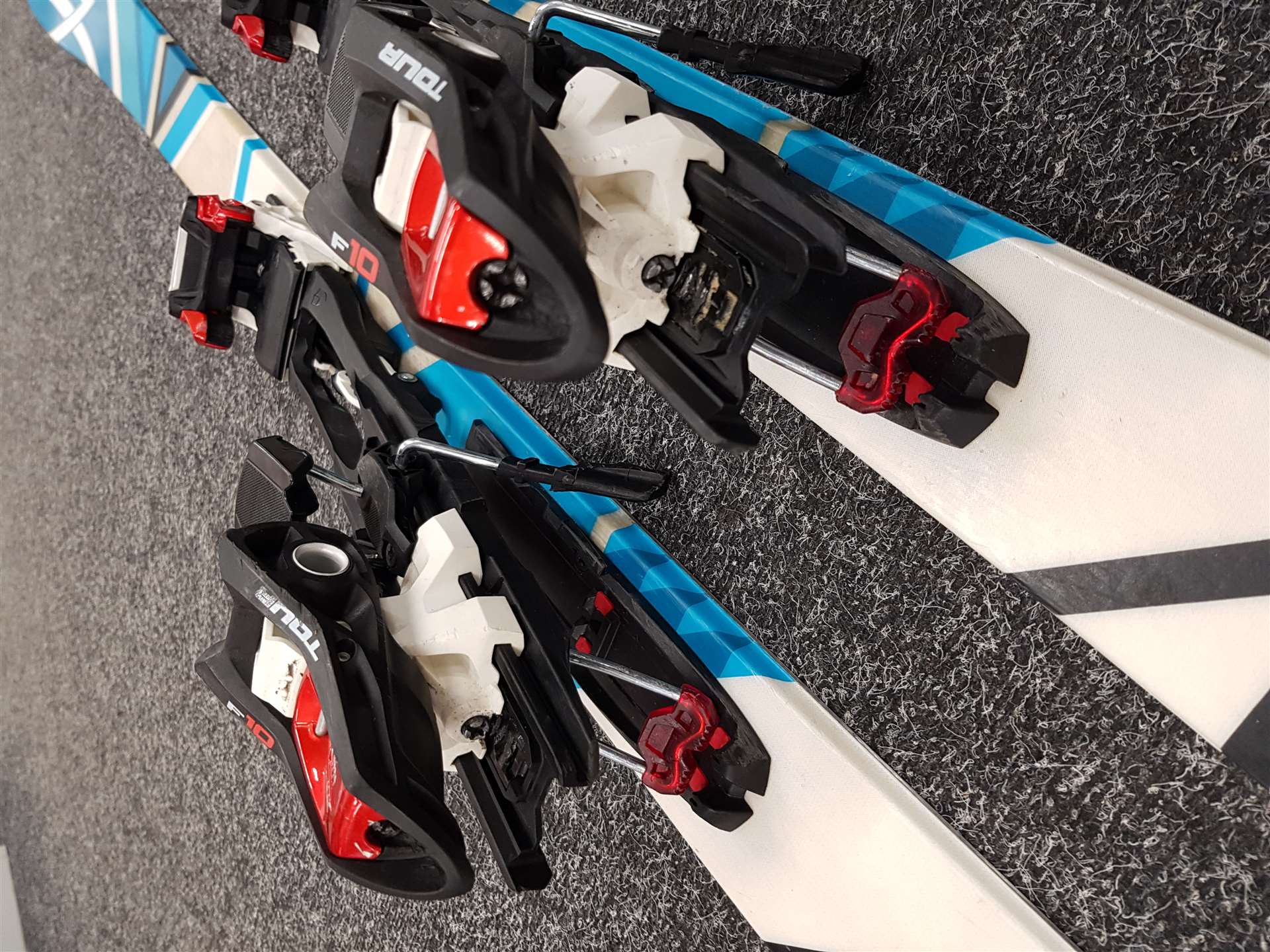 Gebrauchte Alpinski VOLKL QANIK + MARKER F10 TOUR + Gebrauchte Riemen