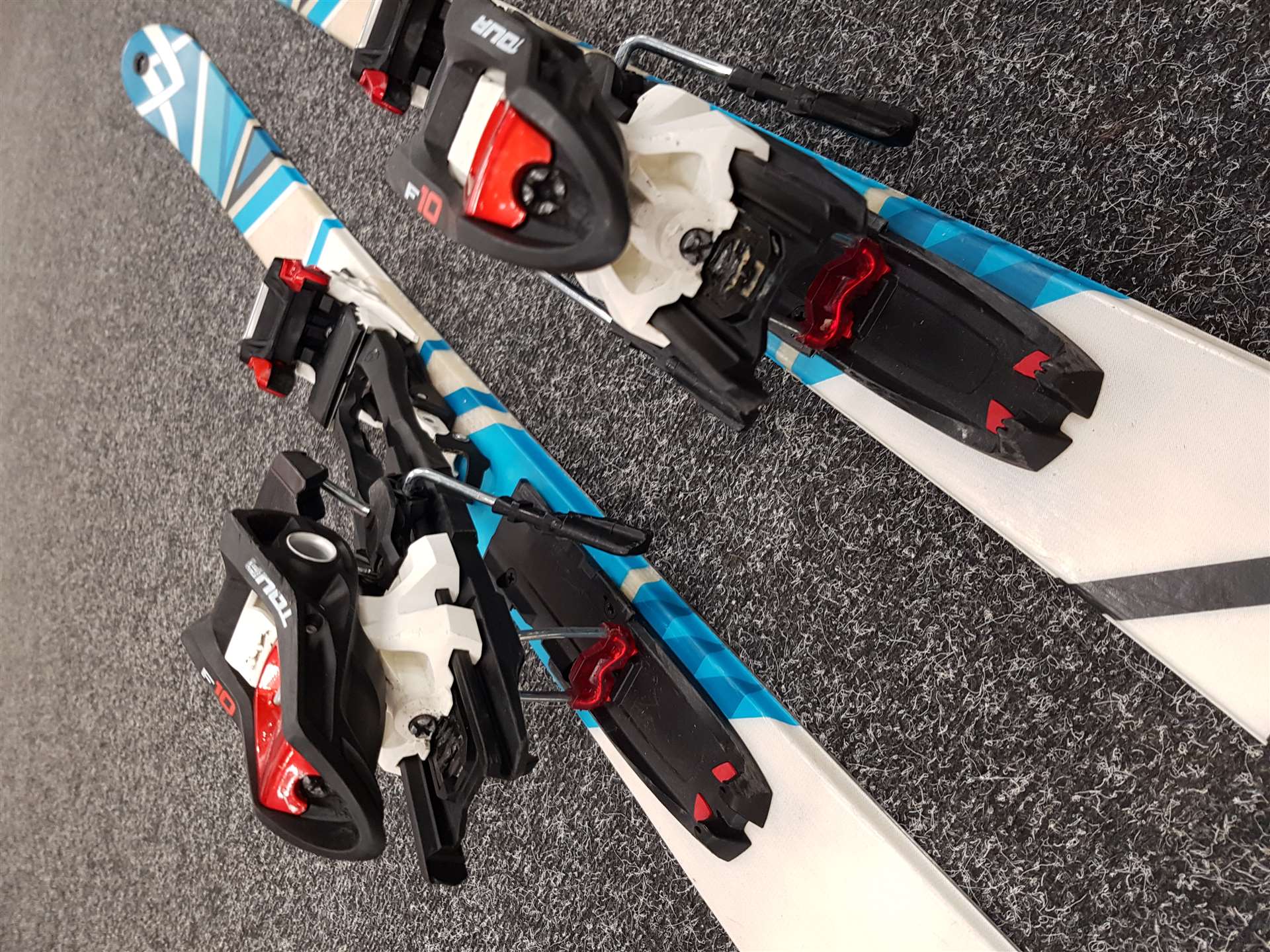 Gebrauchte Alpinski VOLKL QANIK + MARKER F10 TOUR + Gebrauchte Riemen