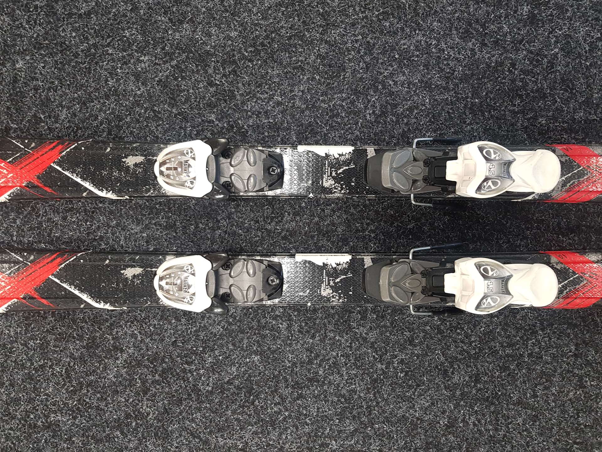 Použité detské lyže TECNOPRO XT Team + viazanie Marker 4,5