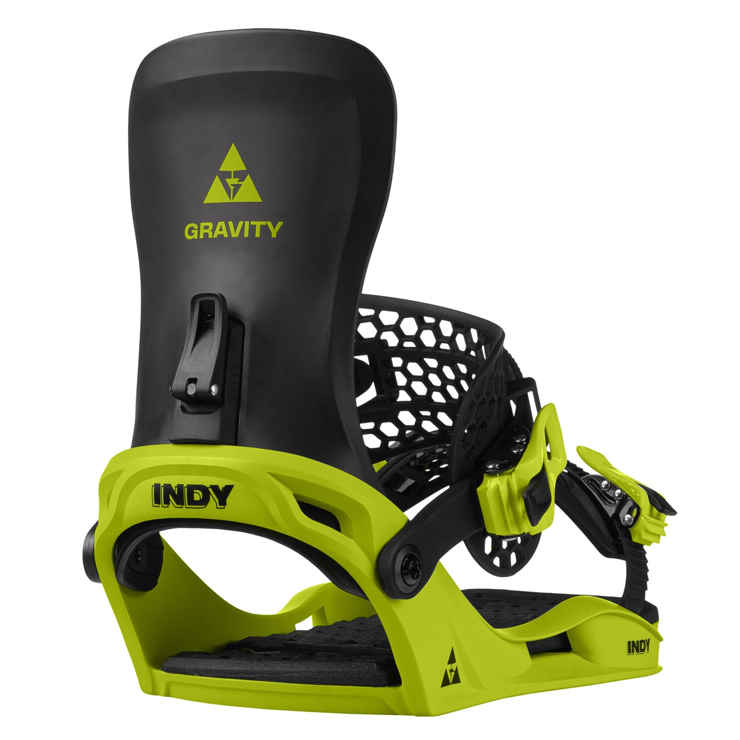 Fixations de snowboard Gravity INDY LIME/BLACK