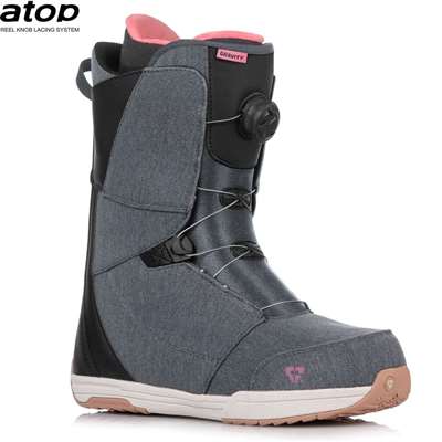 Bottes de snowboard Gravity Aura Atop bleu denim/gomme