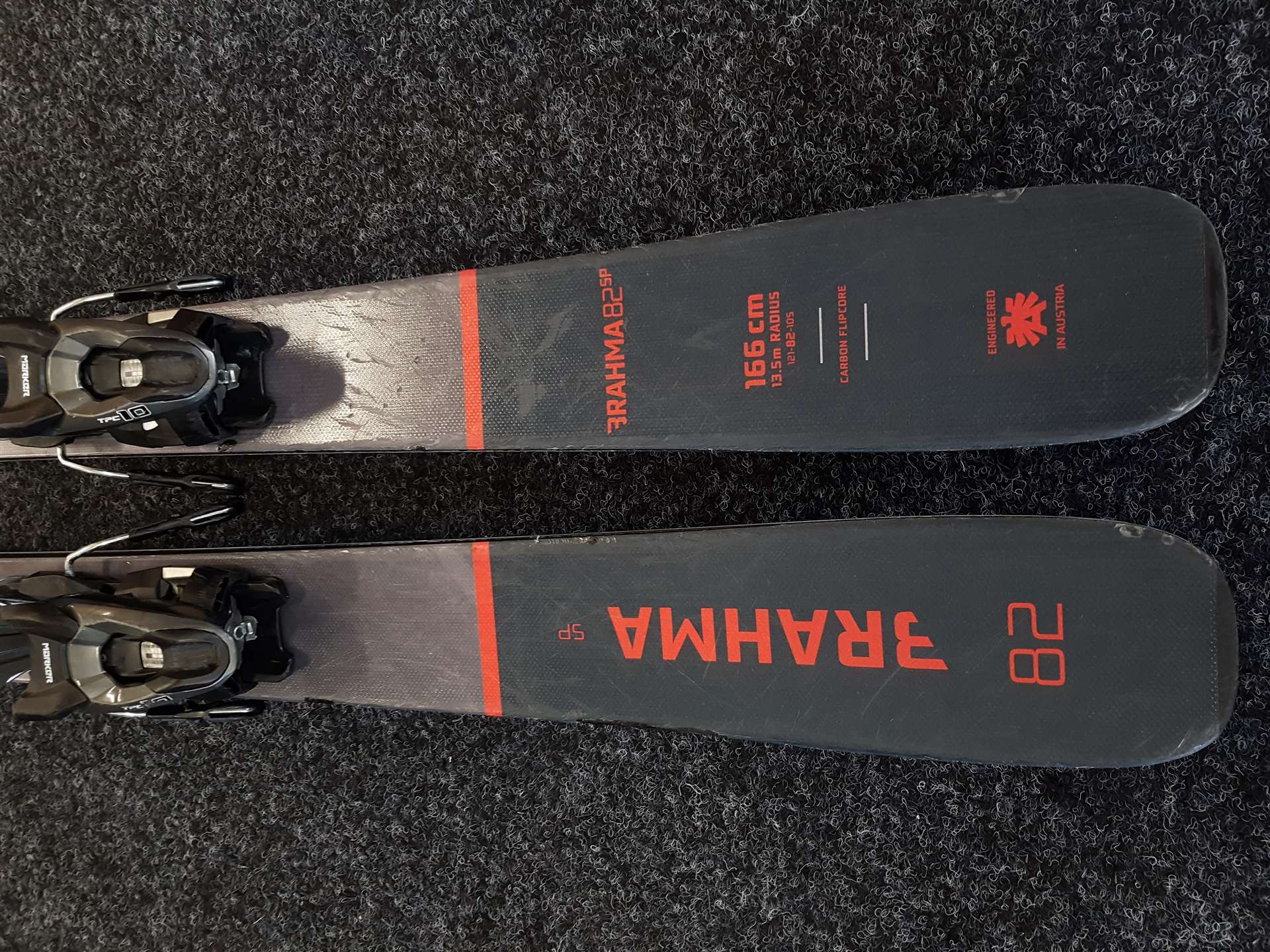 Skis d'occasion BLIZZARD Brahma 82 SP + fixations Marker TPC 10