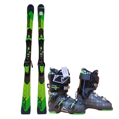 Bazárové lyže Elan SLX Dual Titanium + boty Roxa Adventure 