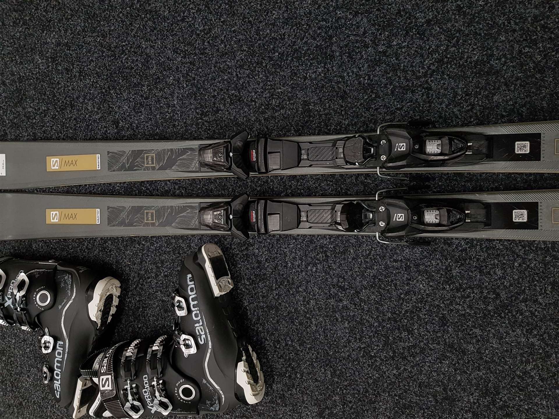 Bazárové lyže Salomon S Max X7 Ti + lyžařské boty NORDICA NXT 90R
