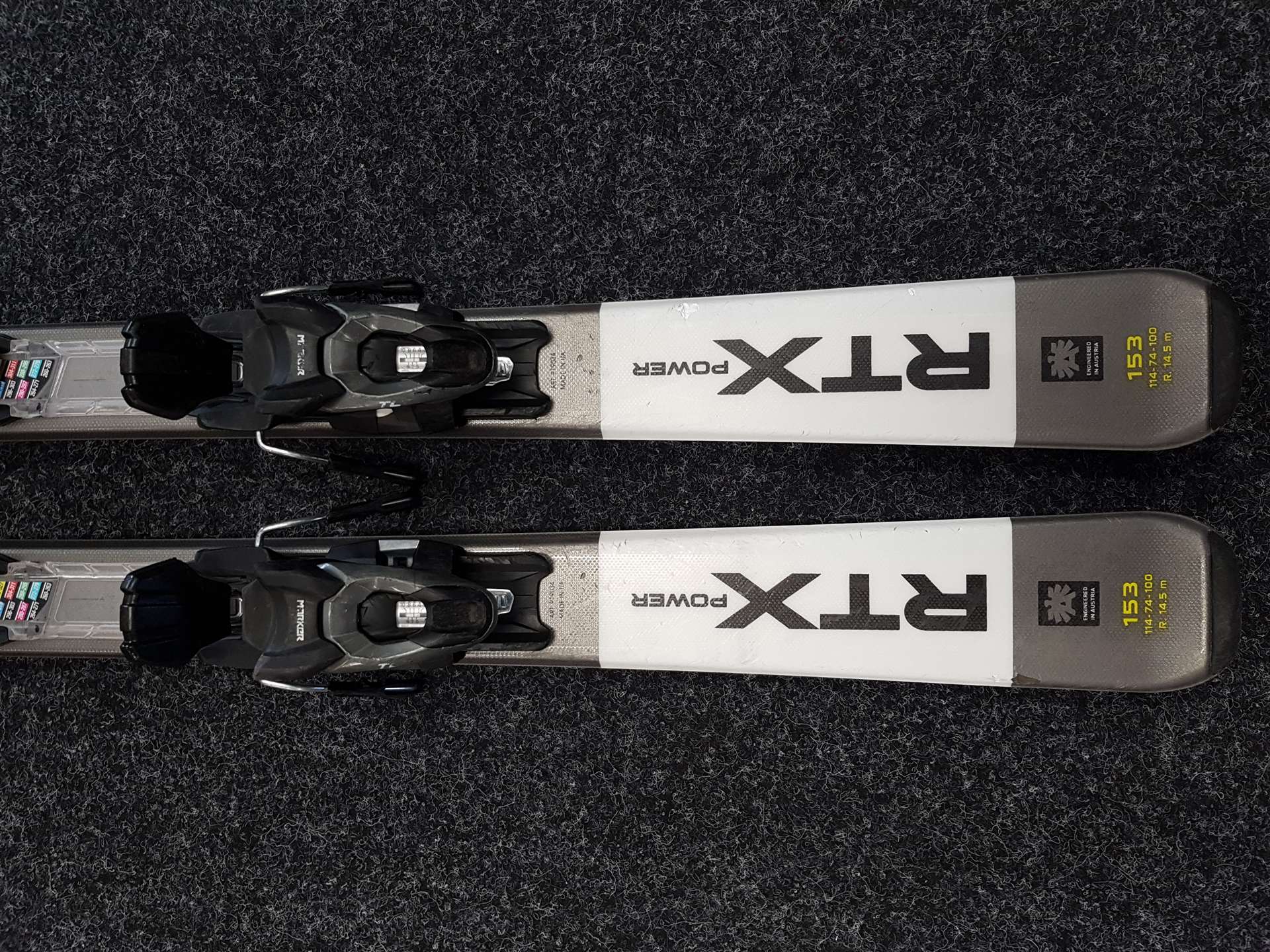Sci da powerlifting BLIZZARD RTX usati + attacchi Marker TLT 10