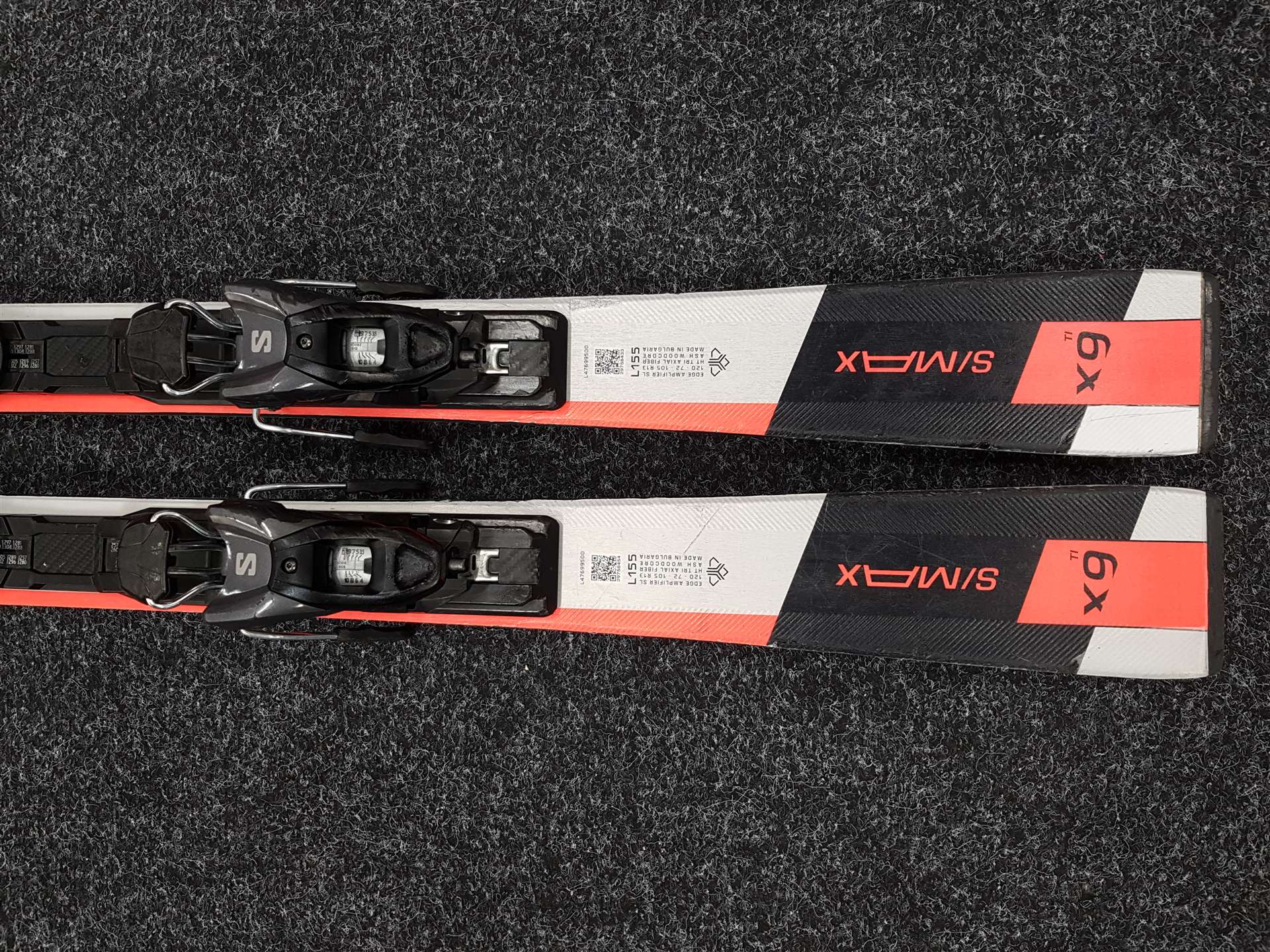 Gebrauchte Skier SALOMON S/MAX X9 Ti + Salomon M11 Bindungen