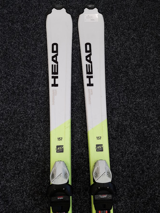 Gebrauchte HEAD Supershape Team Ski + JRS 7.5 CA Bindungen