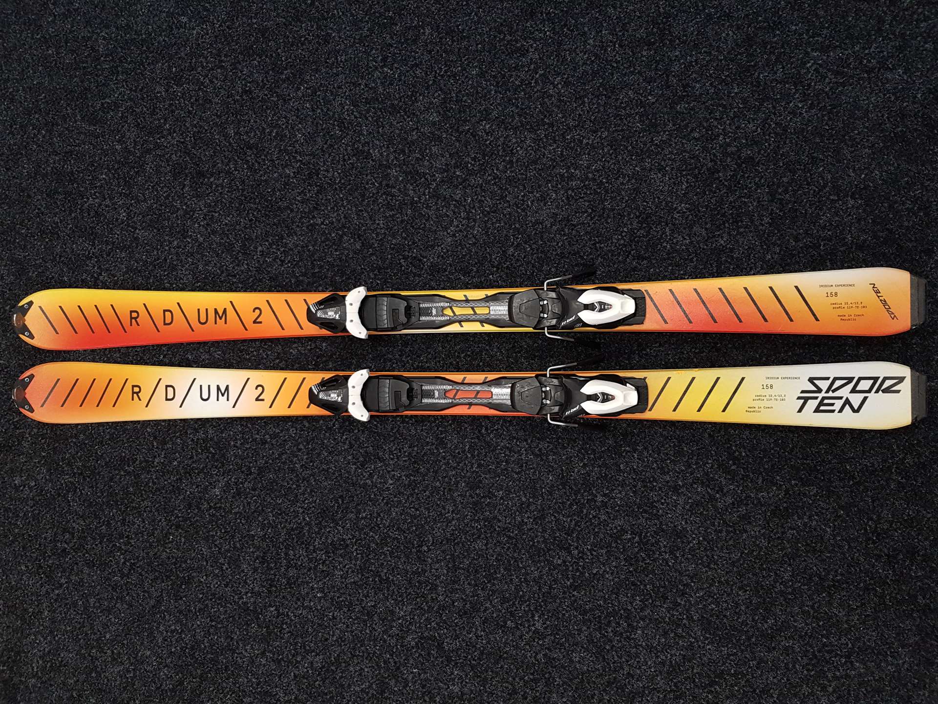 Używane narty SPORTEN RDUM 2 + wiązania Tyrolia PR 11