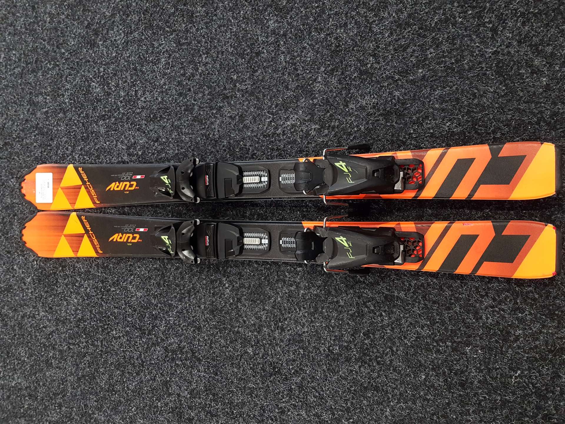 Sci usati per bambini FISCHER RC4 The Curv + attacchi Fischer FJ AC 4.5