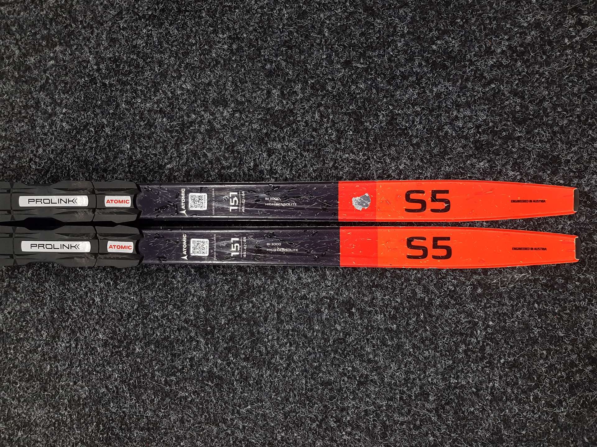 Schiuri de cross-country Atomic Redster S5 folosite + legături NNN Atomic Prolink
