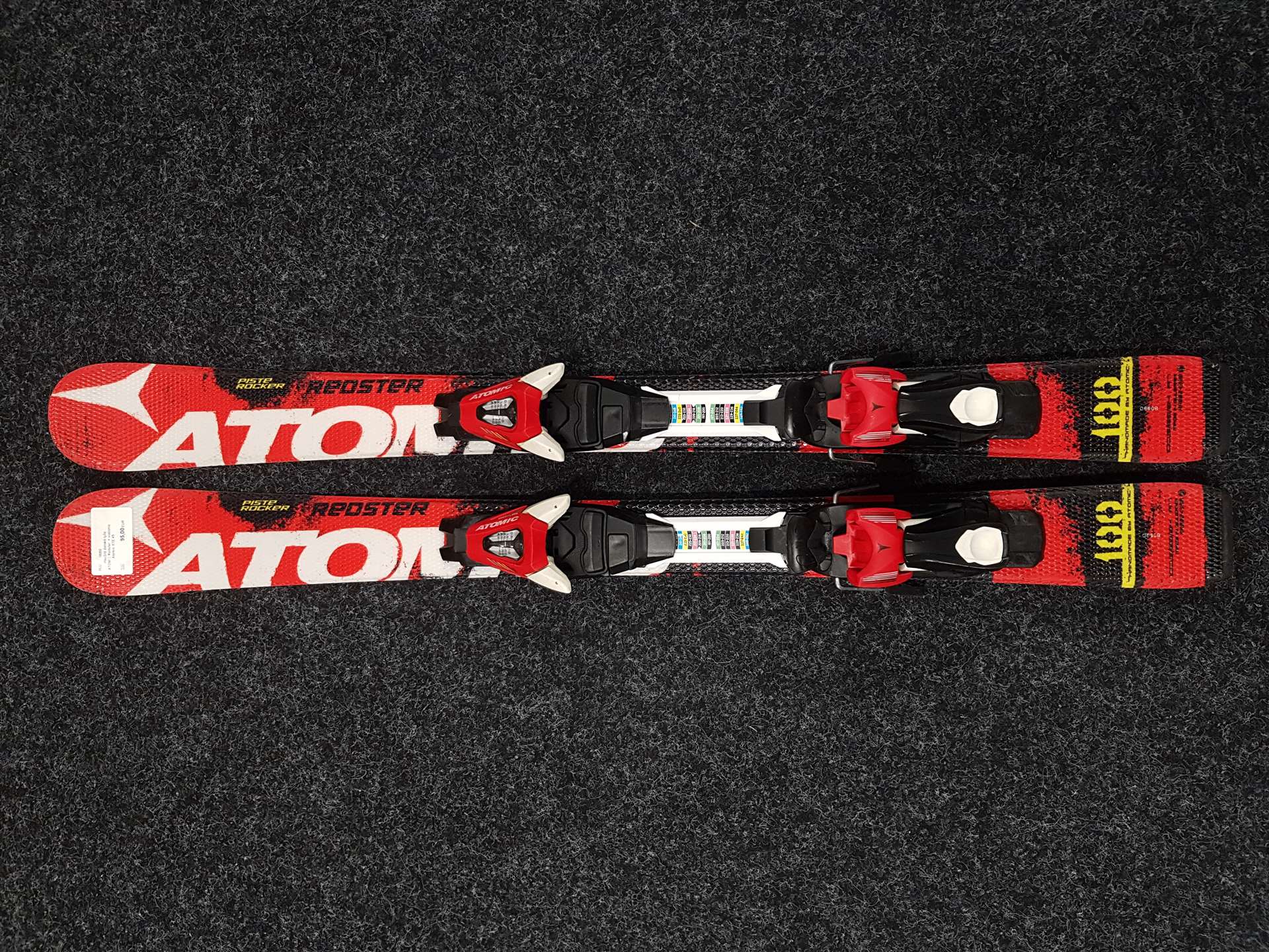 Gebrauchte Kinderski ATOMIC Redster + Atomic XTE 45 Bindungen