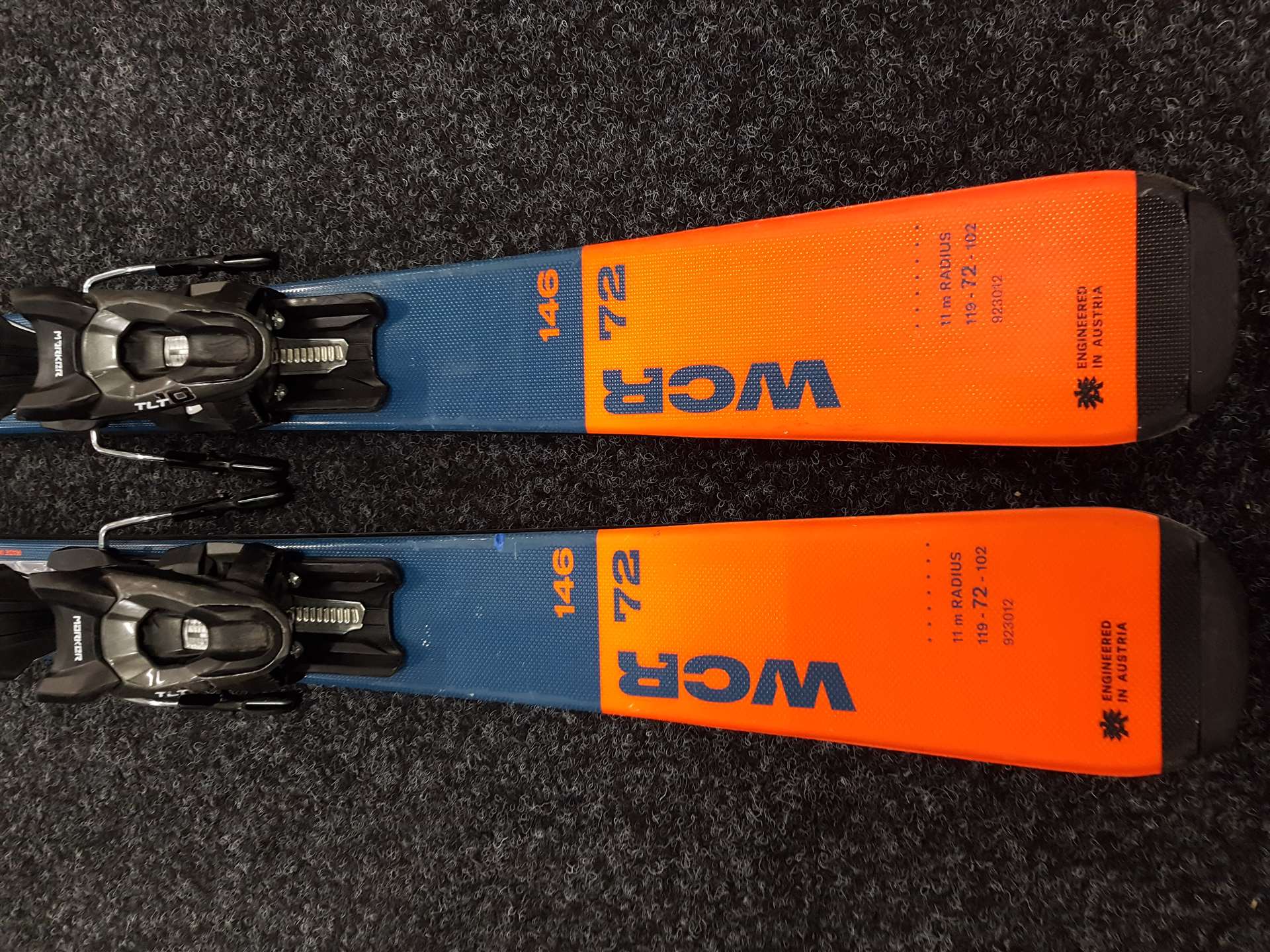 Použité lyže BLIZZARD WCR 72 + vázání Marker TLT 10
