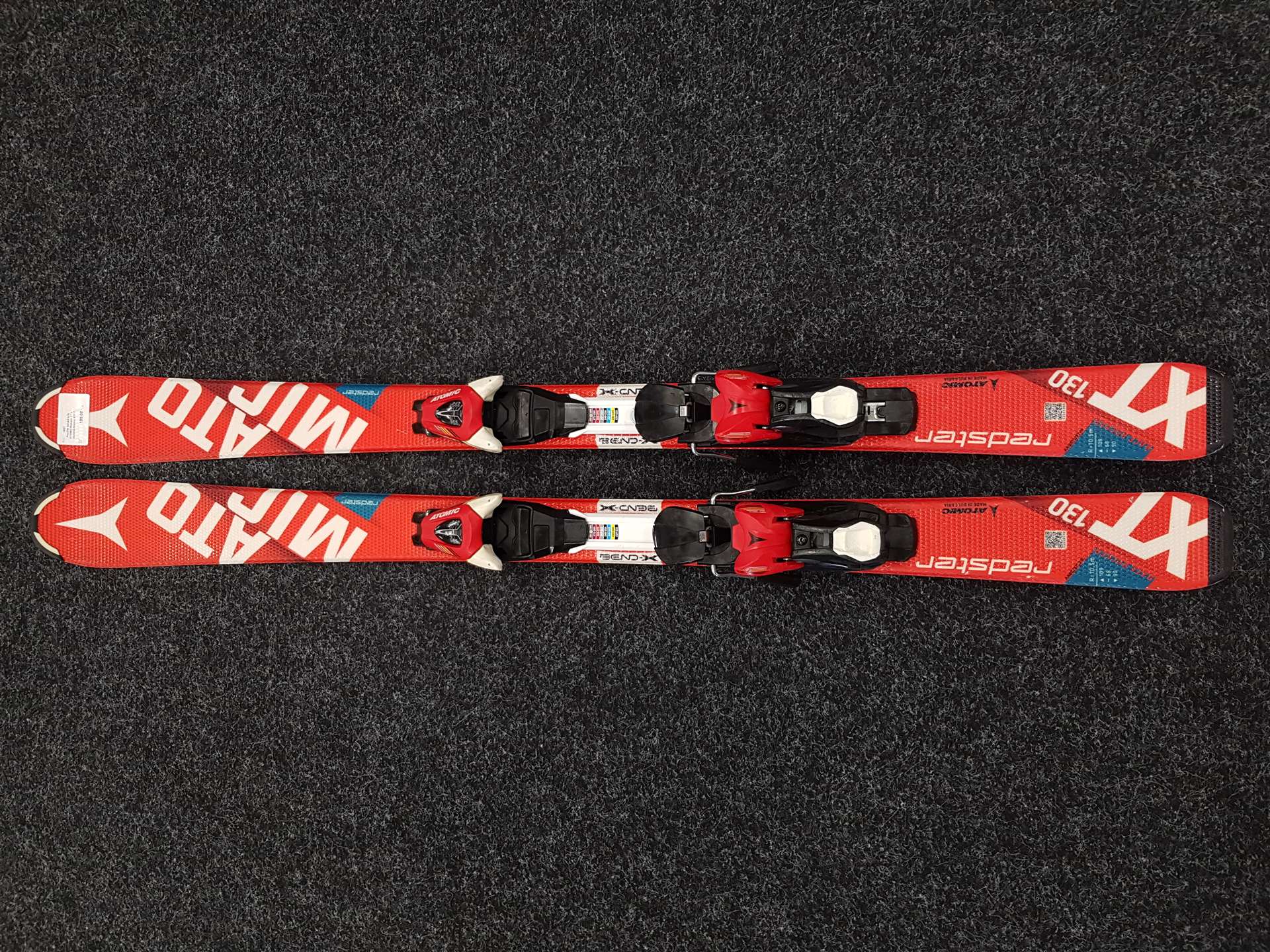 Gebrauchte Kinderski ATOMIC Redster XT + Atomic XTE 7 Bindungen