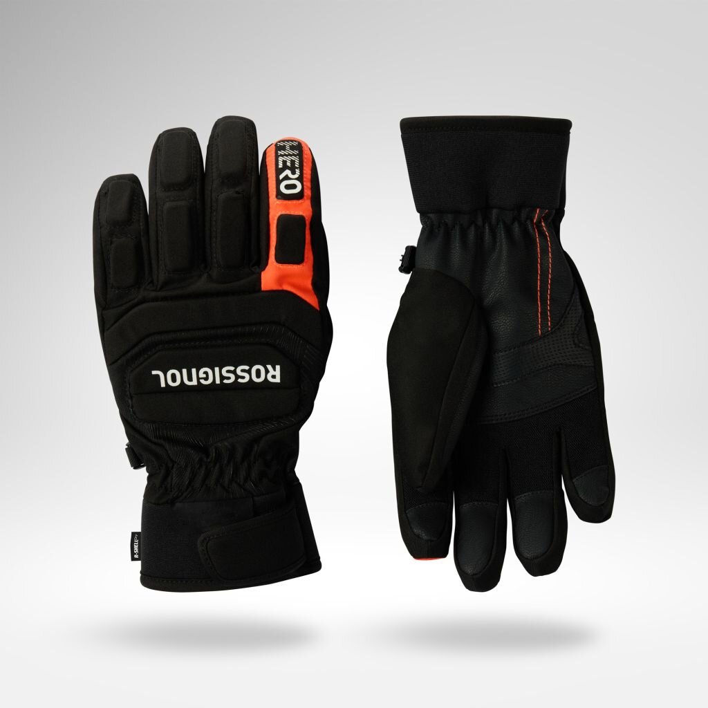 Mănuși de schi Rossignol JR HERO SKI GLOVES R-SHELL DRY-BLACK