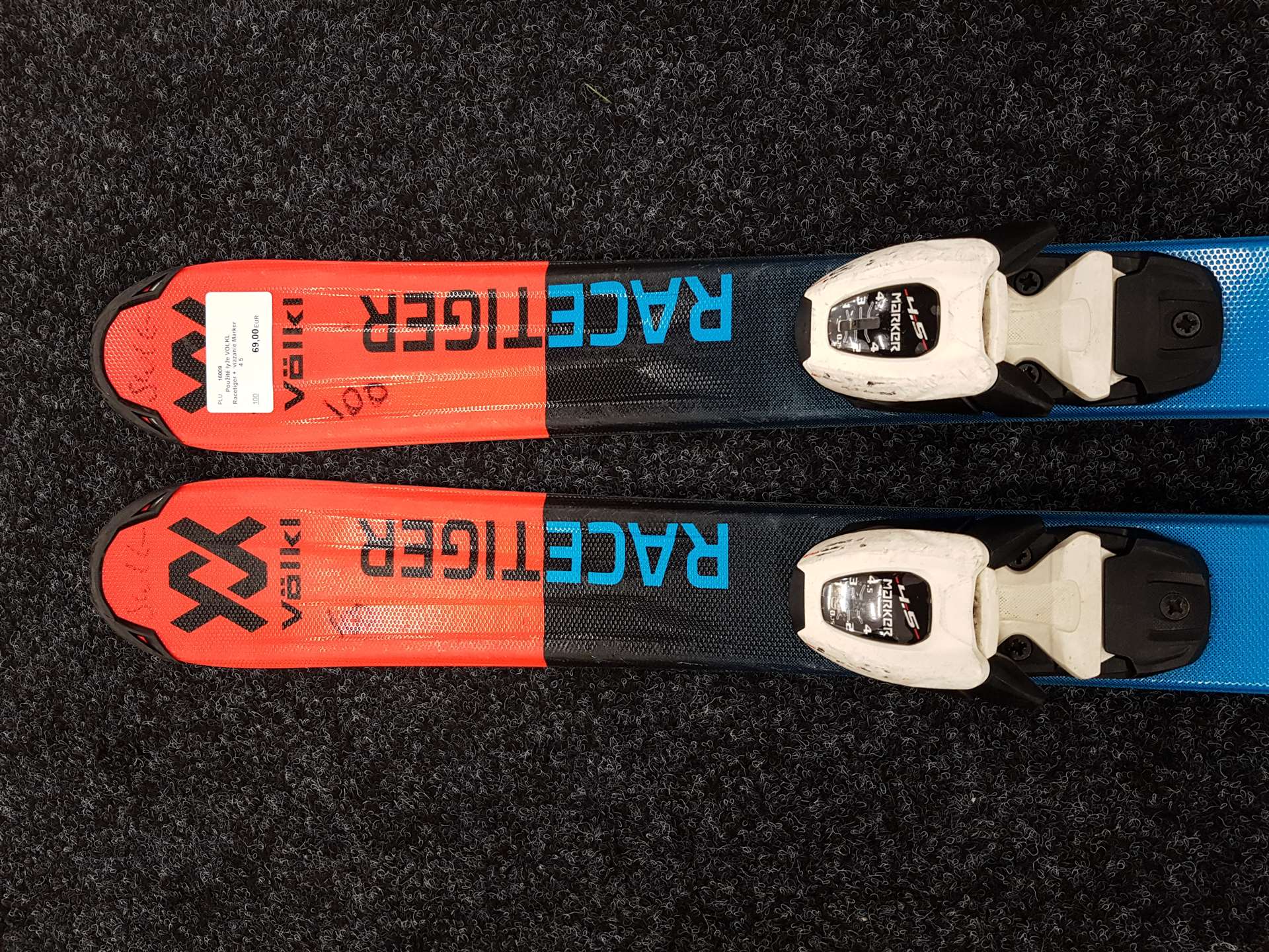 Gebrauchte VOLKL Racetiger Ski + Marker 4.5 Bindungen