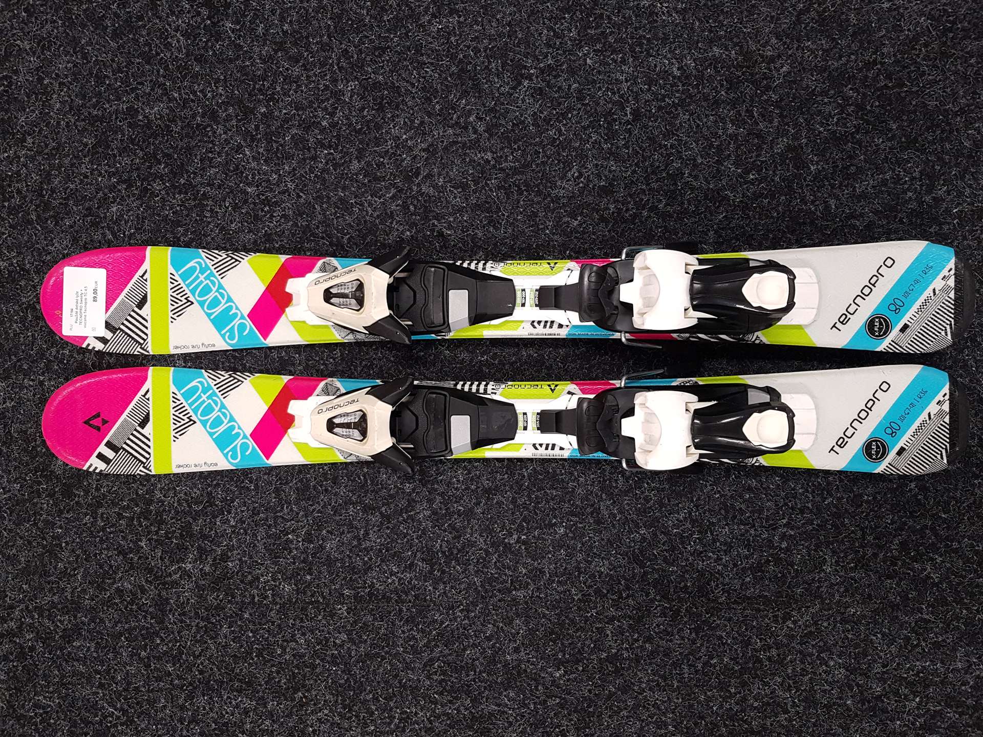Gebrauchte Kinderski TECNOPRO Sweety + Bindungen Tecnopro TC 4.5