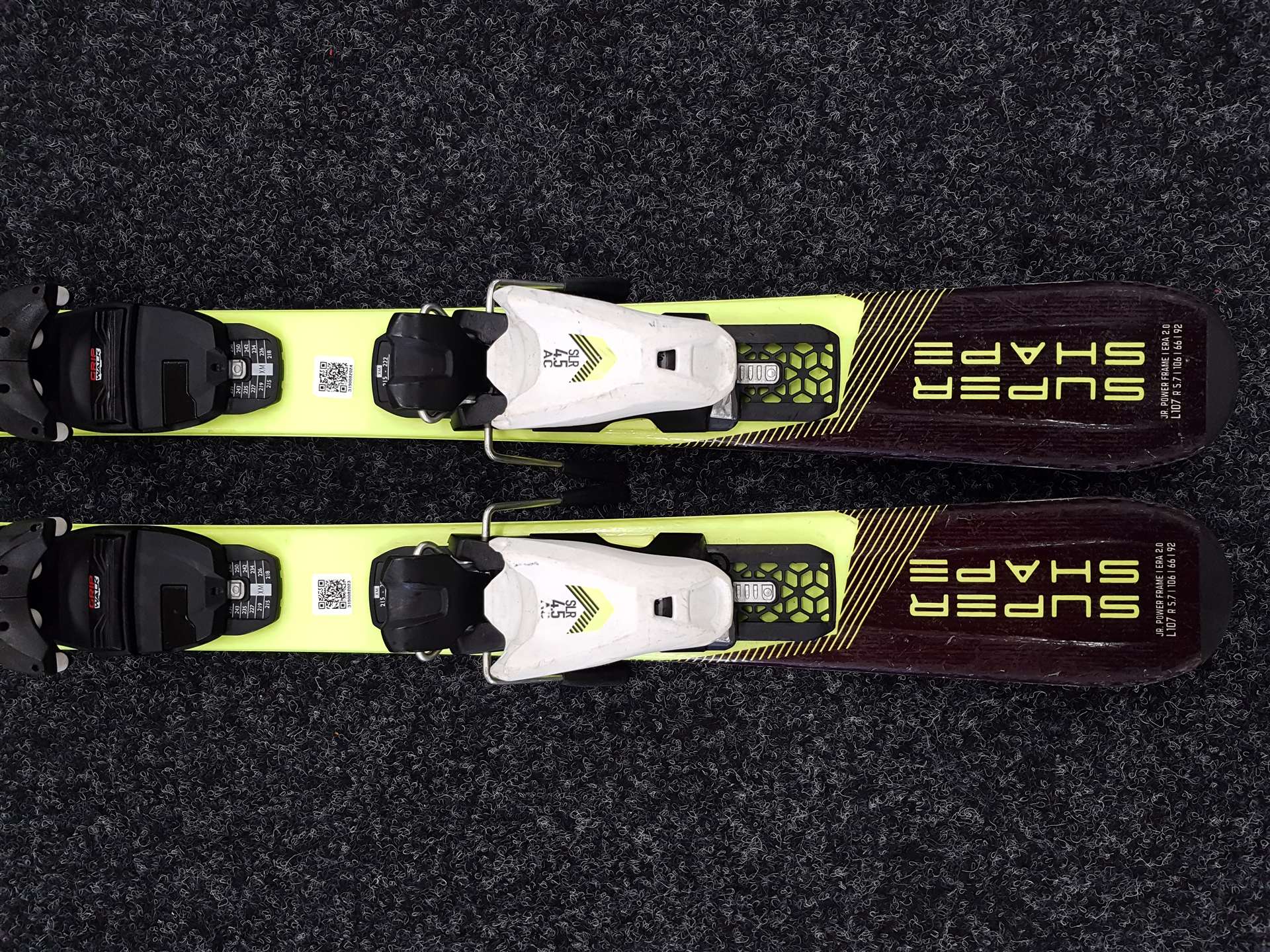 Použité dětské lyže HEAD Team + vázání Head SLR 4.5 AC