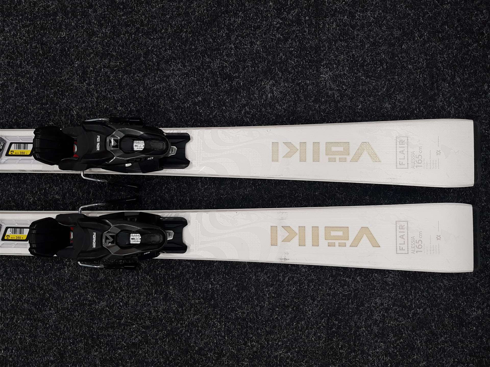 Použité lyže VOLKL Flair Alessia + viazanie Marker FDT 10