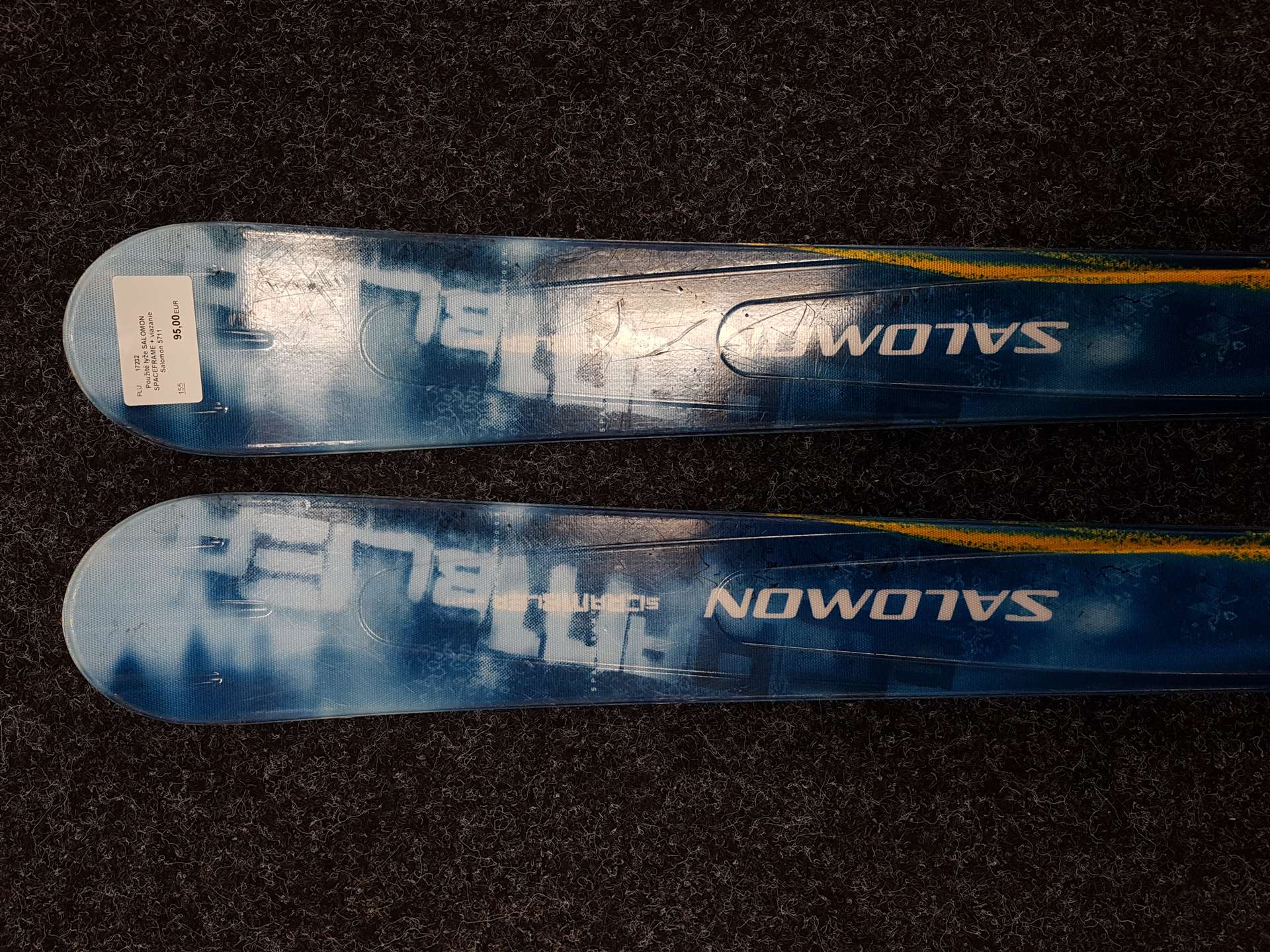 Skis SALOMON SPACEFRAME d'occasion + fixations Salomon 5711
