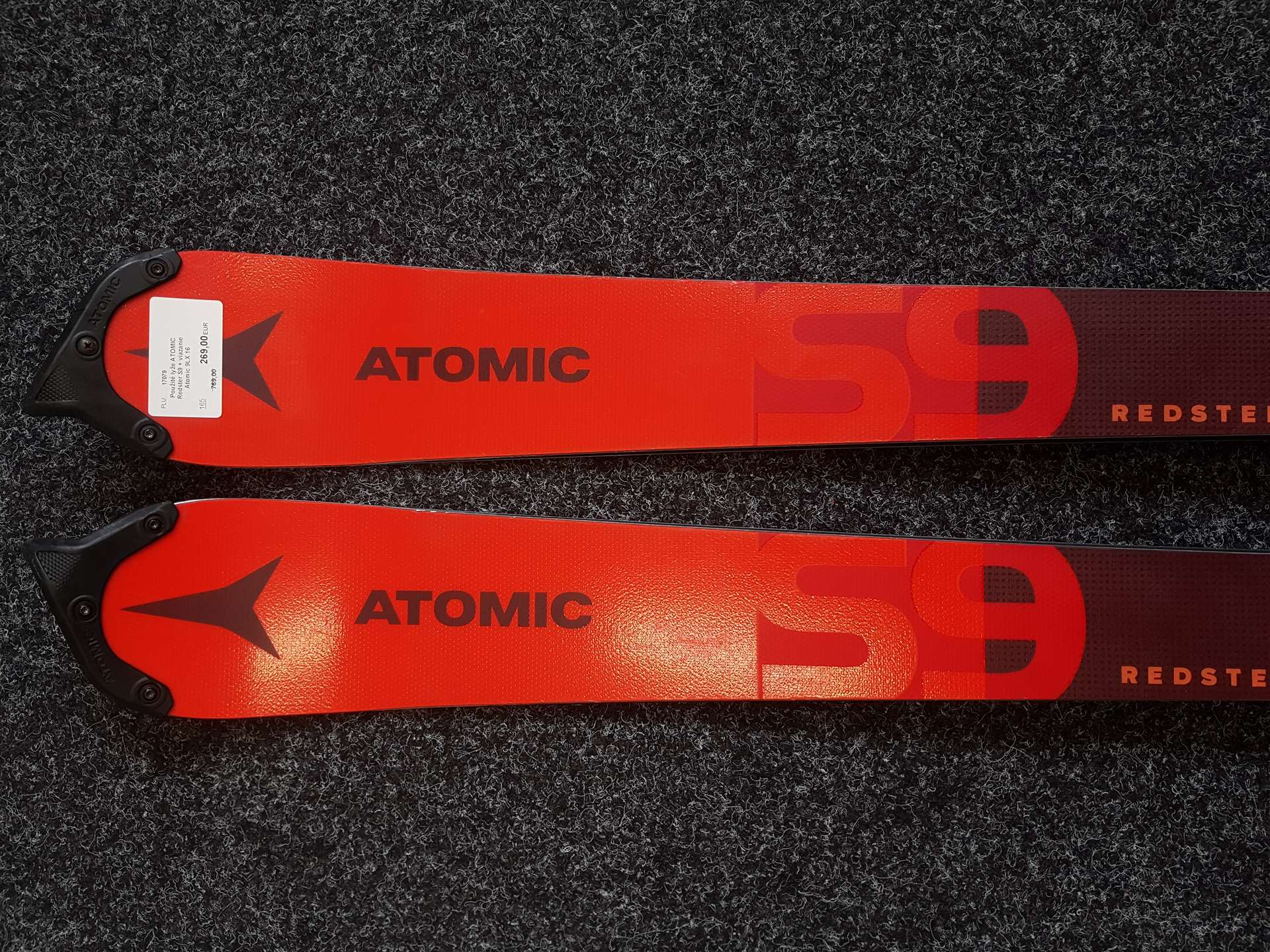 Použité lyže ATOMIC Redster S9 + viazanie Atomic 9LX 16