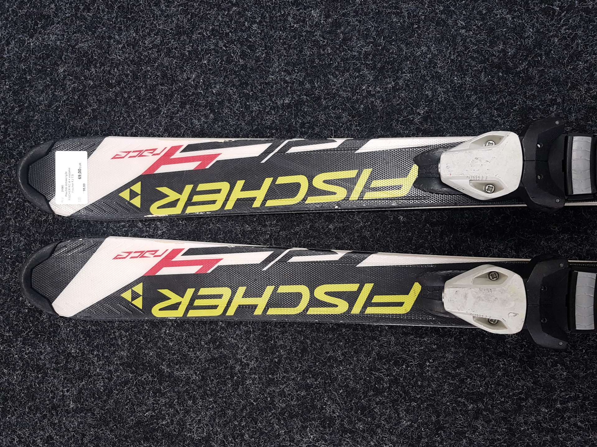 Gebrauchte Kinderski FISCHER RC 4 + Bindungen Fischer FJ 7.5