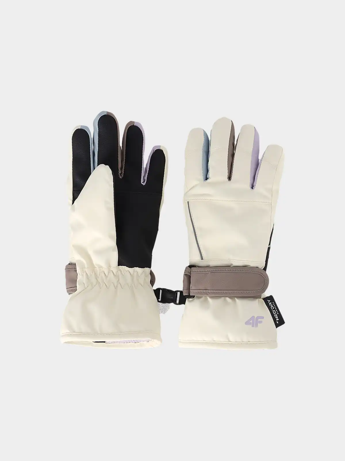 Lyžařské rukavice 4F GLOVES FNK U200 CREME