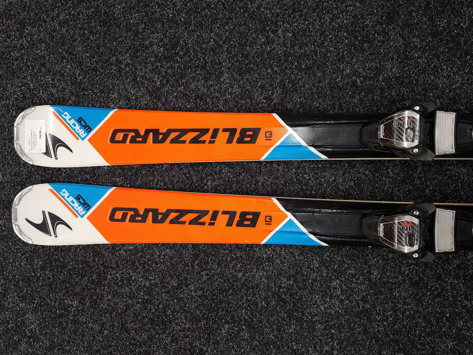 Skis BLIZZARD IQ Racing WCS d'occasion + fixations Marker TP 10