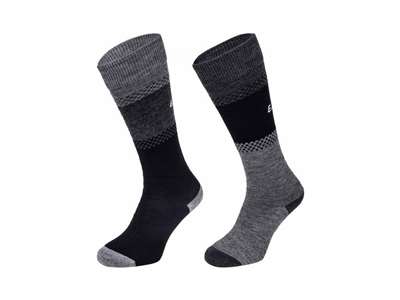 chaussettes de ski Eisbar Ski Comfort 2 Pack noir/gris clair