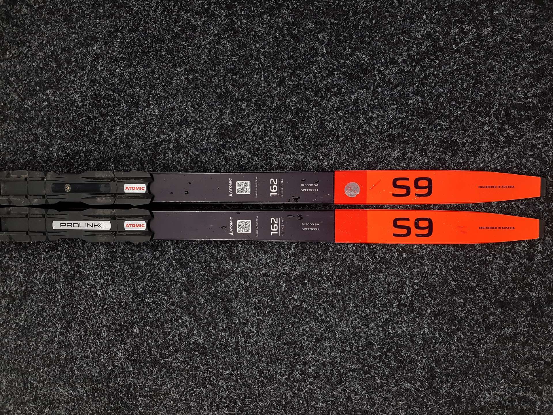Gebrauchte Atomic Redster S9 Langlaufski + NNN Atomic Bindungen