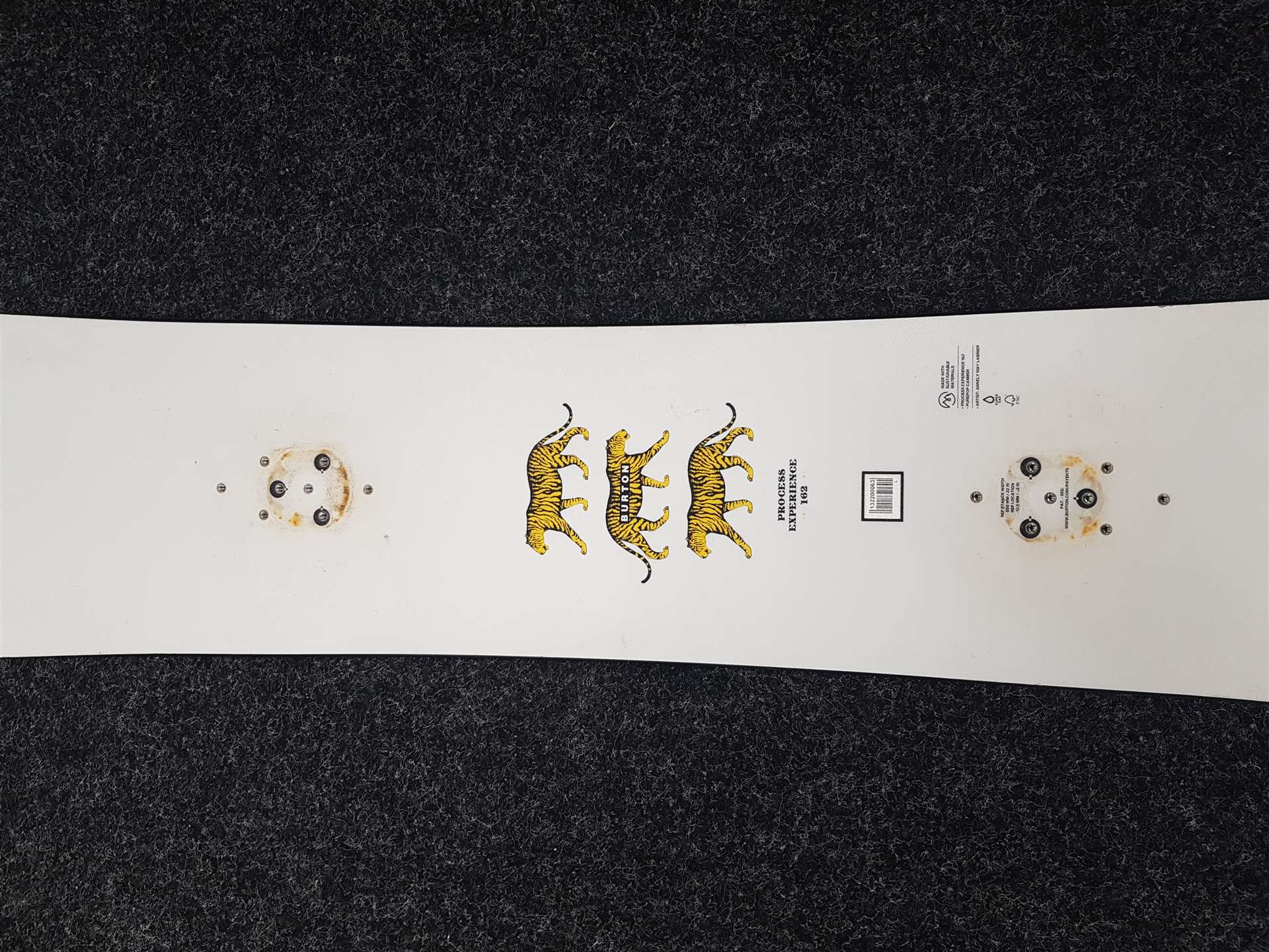 Tabla de snowboard usada BURTON Process Experience 162