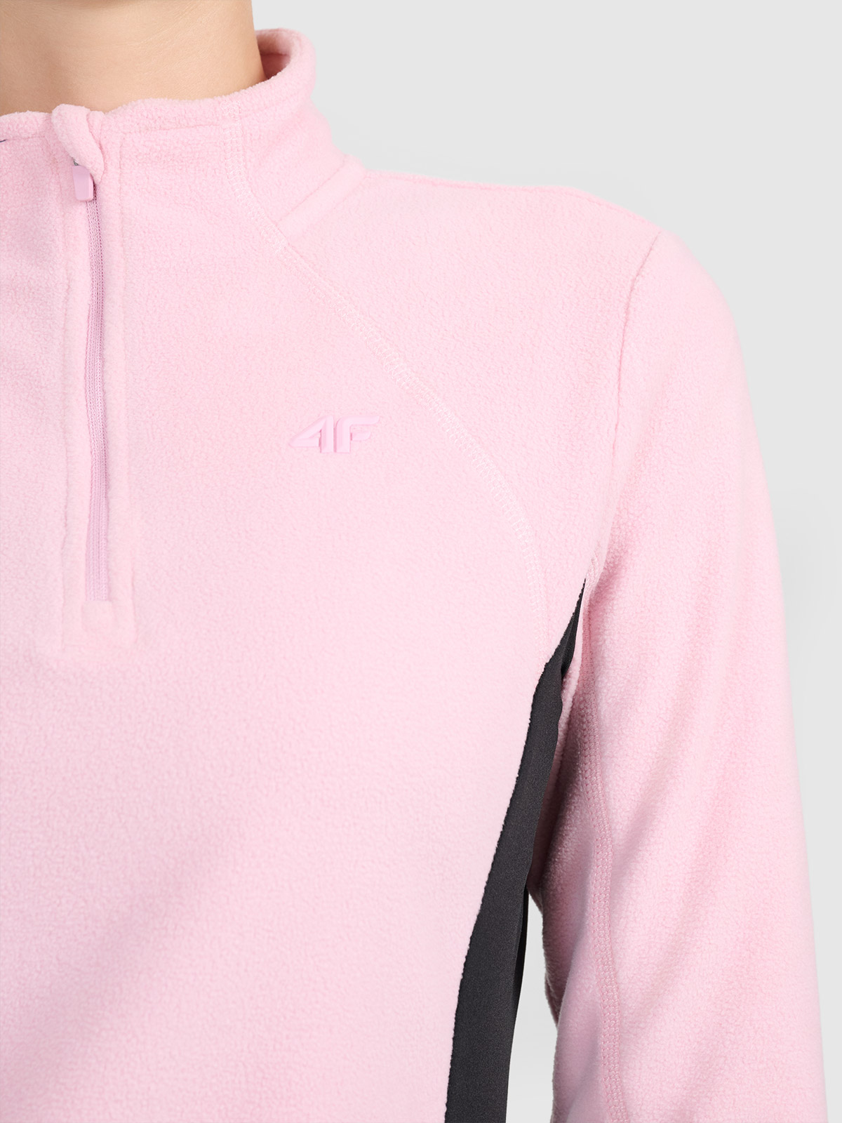 Damen-Fleece-Sweatshirt 4F F085 HELLROSA