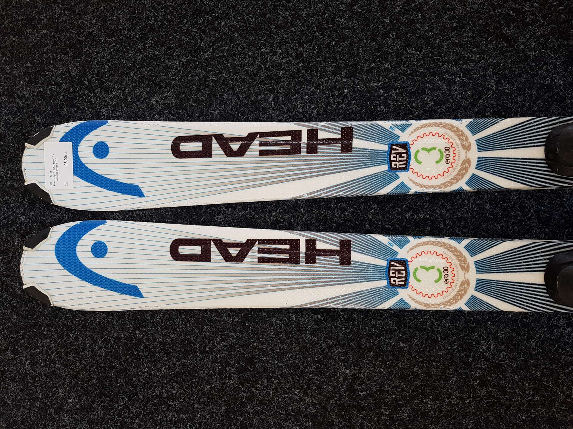 Skis HEAD Rev 70 d'occasion + fixations Tyrolia 10.0