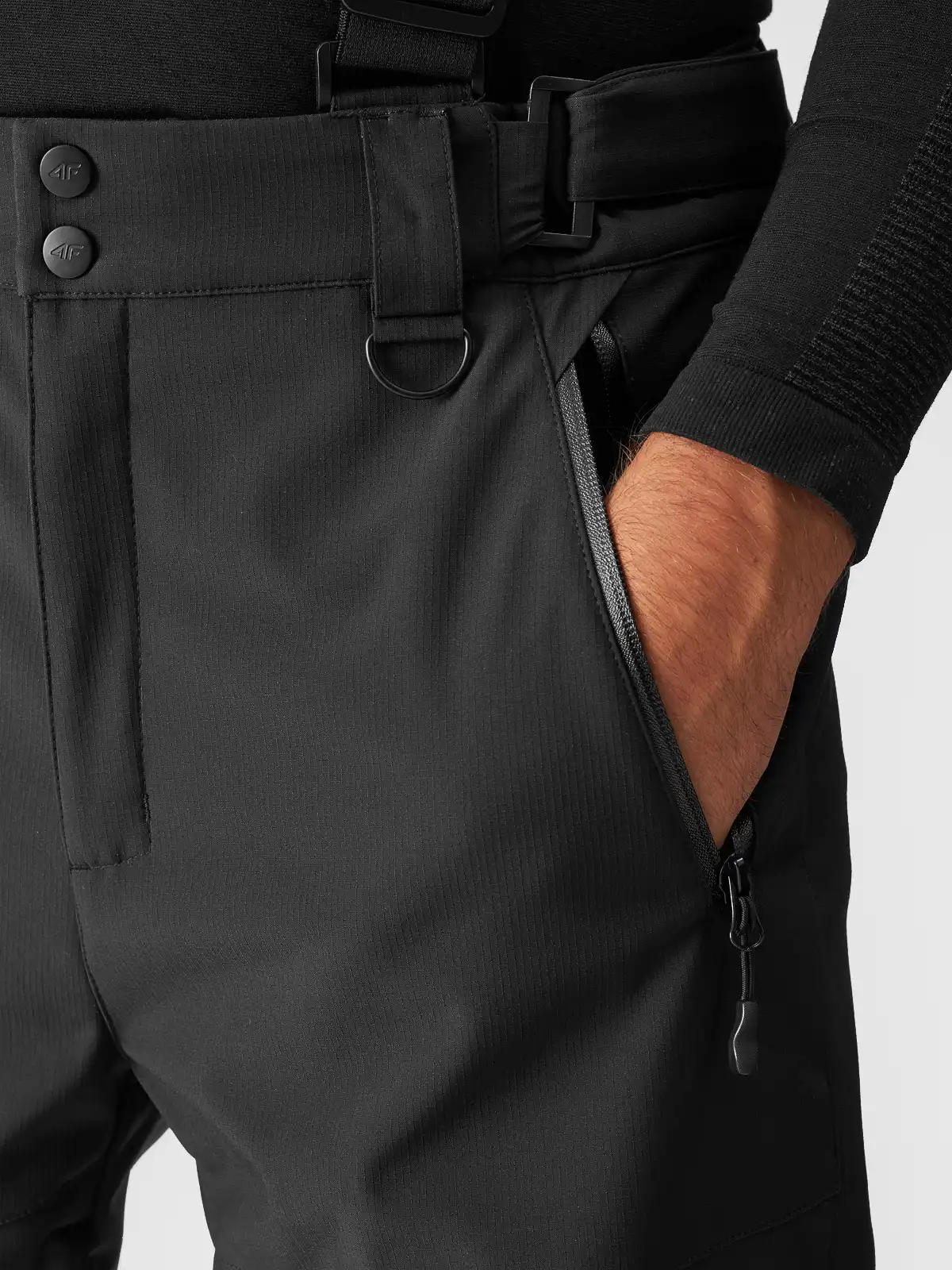 Pánské lyžařské kalhoty 4F FNK M0926 DEEP BLACK