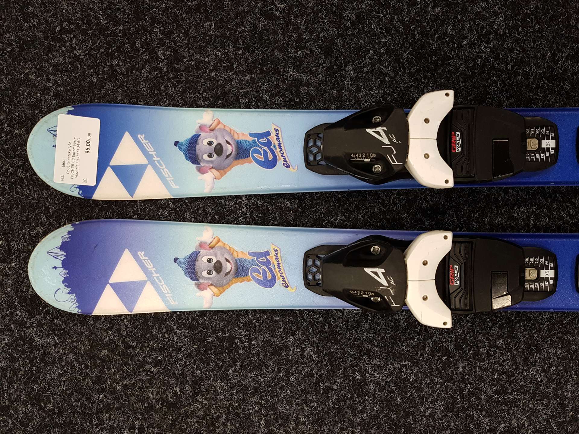 Használt gyermek síléc FISCHER Ed Euromaus + Fischer FJ4 AC kötés