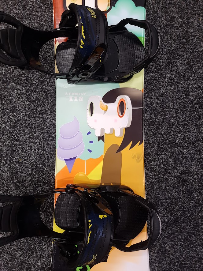 Bazaar Snowboard Firefly Explicit + Bindung Stunt Crazy Creek Größe S